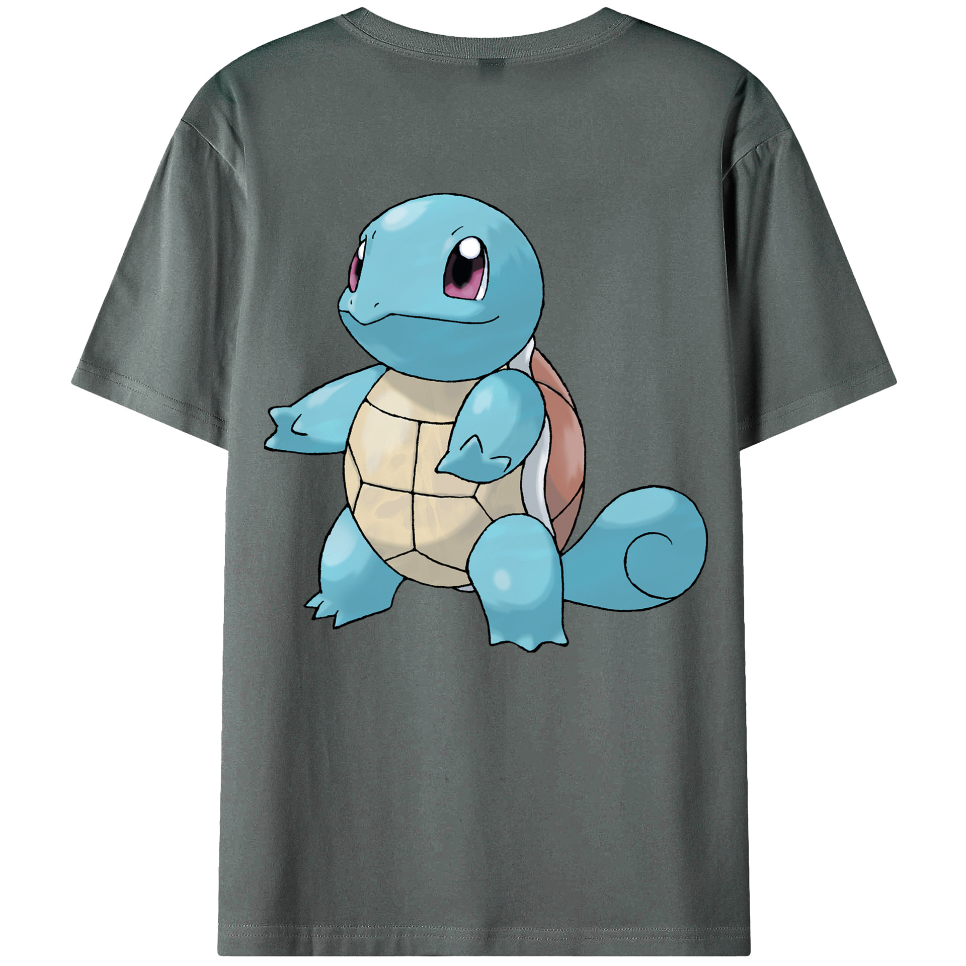 （画像用） ポケットモンスター Pokémon 綿100％ メンズ半袖Tシャツ（バックプリント） 通気性